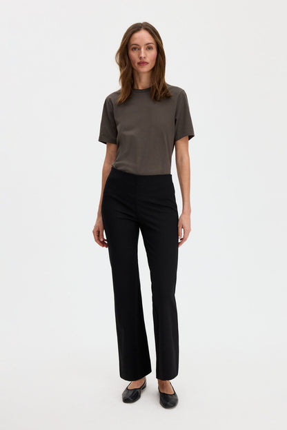 Flared Jersey Trousers Black Filippa K