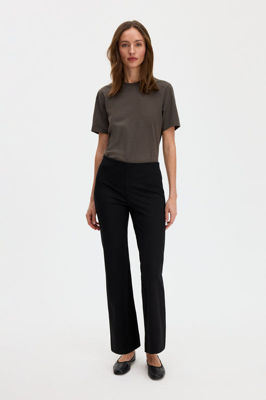 Flared Jersey Trousers Black Filippa K
