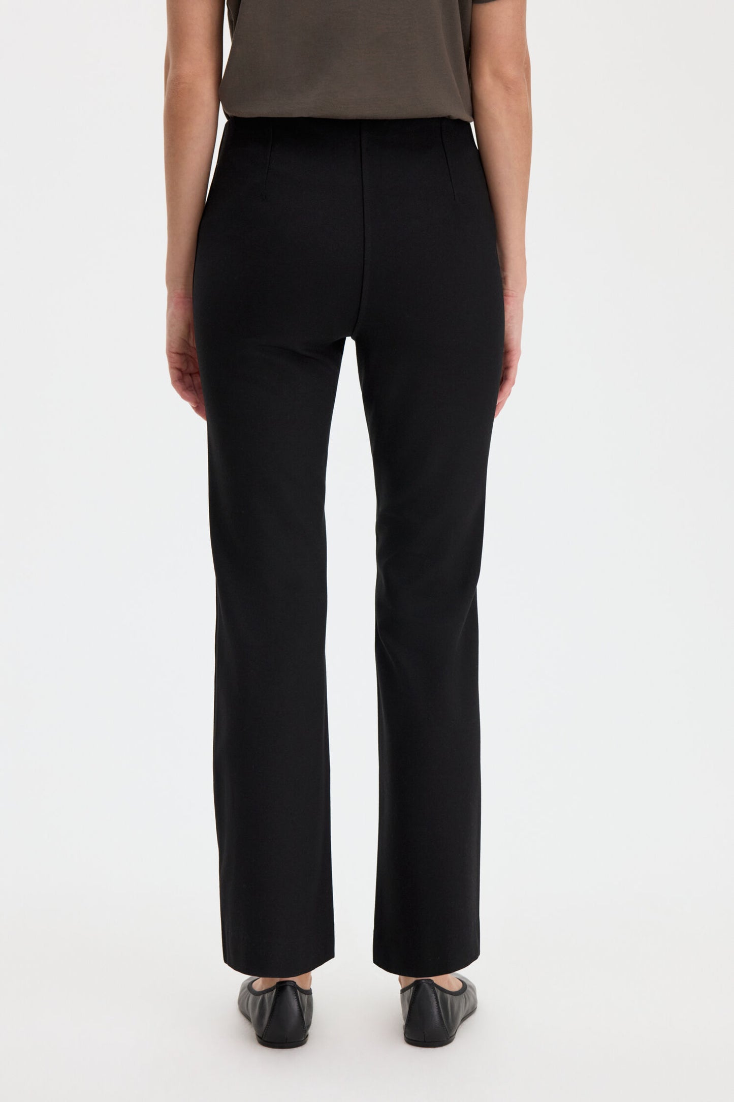 Flared Jersey Trousers Black Filippa K