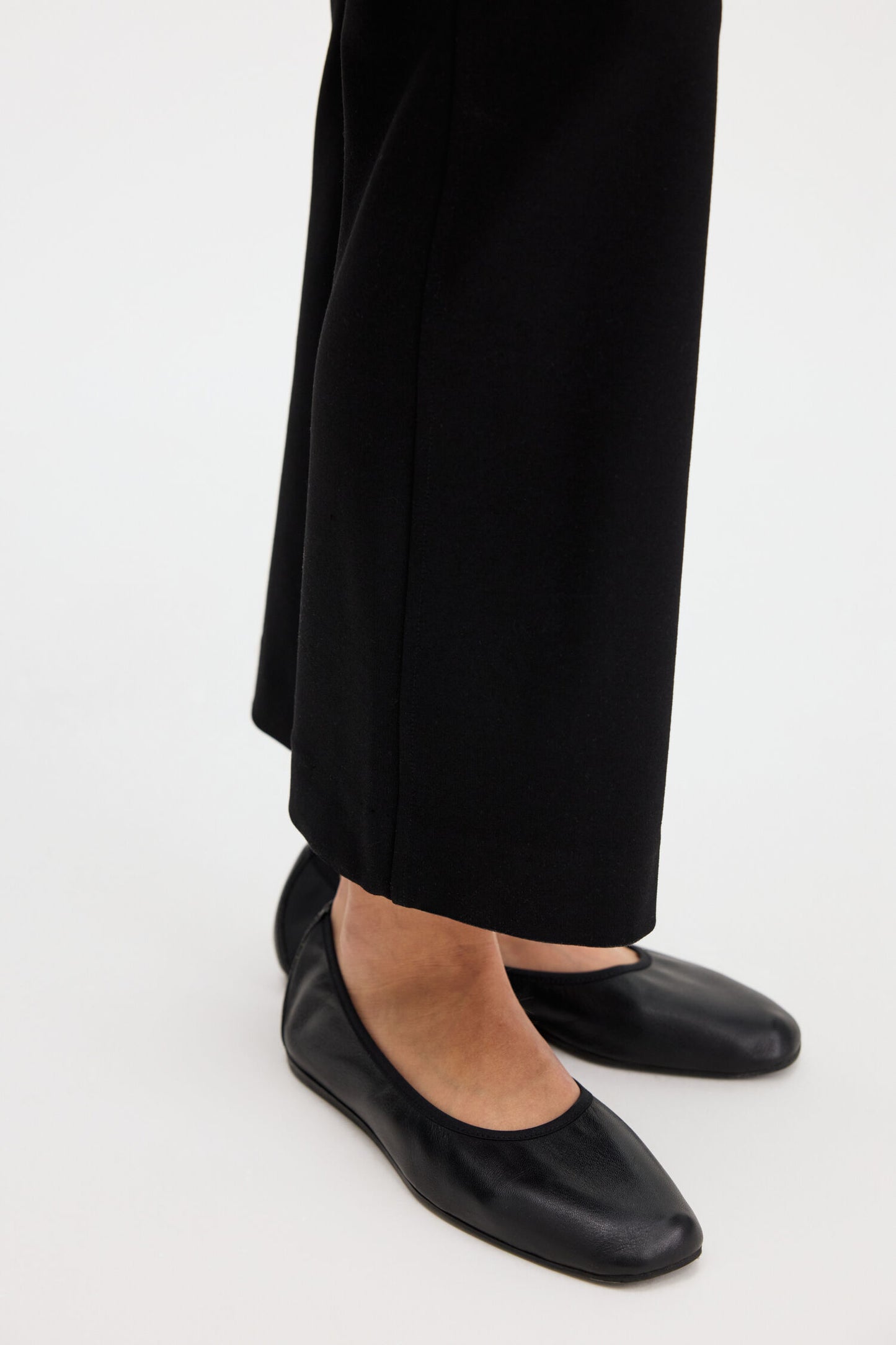 Flared Jersey Trousers Black Filippa K