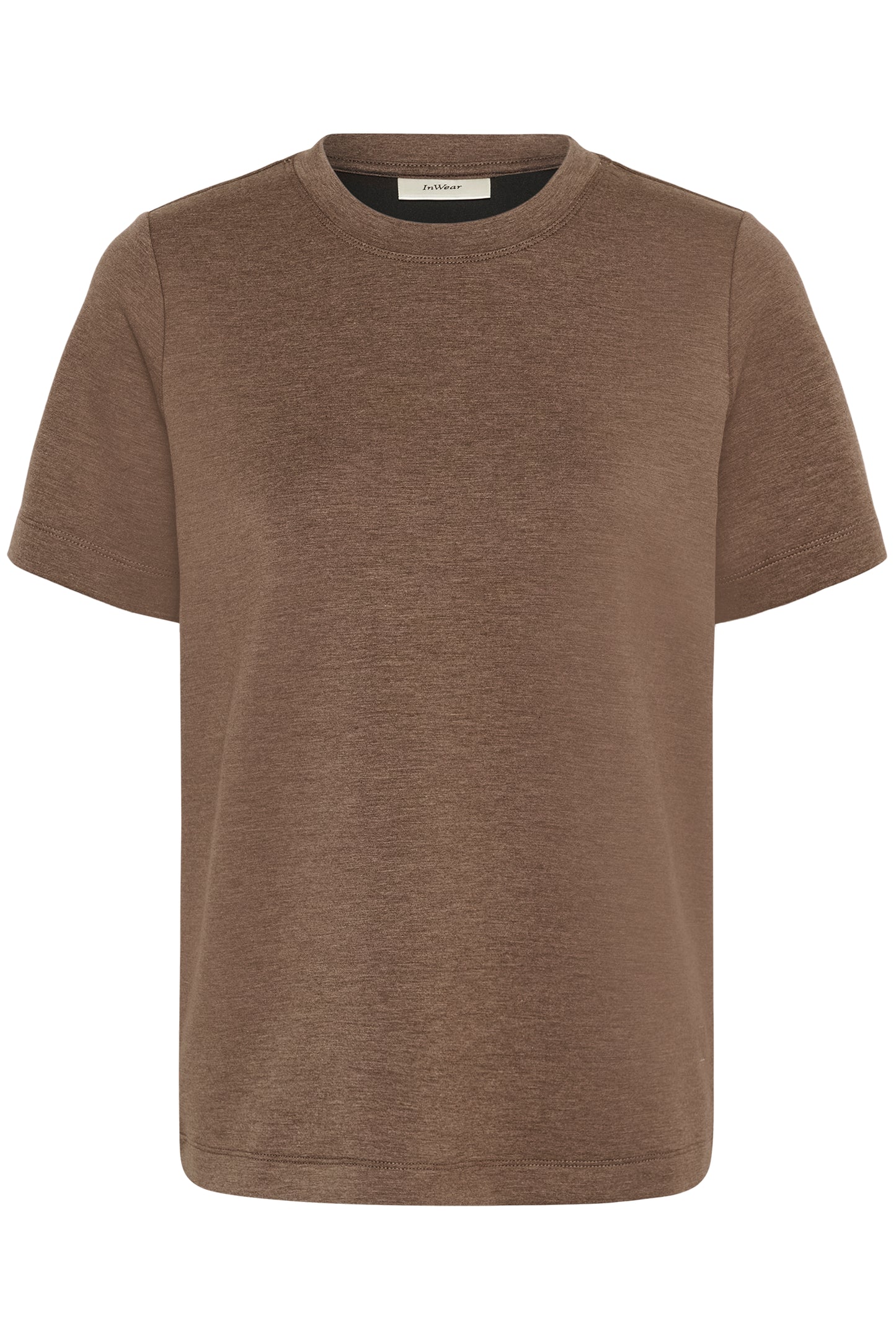 VincentIW Melange Karmen T-Shirt Coffee Quartz Mel InWear