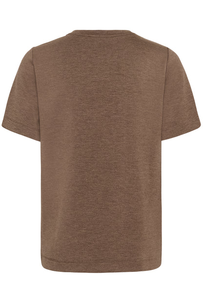 VincentIW Melange Karmen T-Shirt Coffee Quartz Mel InWear