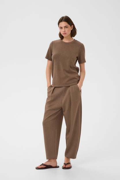 VincentIW Melange Karmen T-Shirt Coffee Quartz Mel InWear