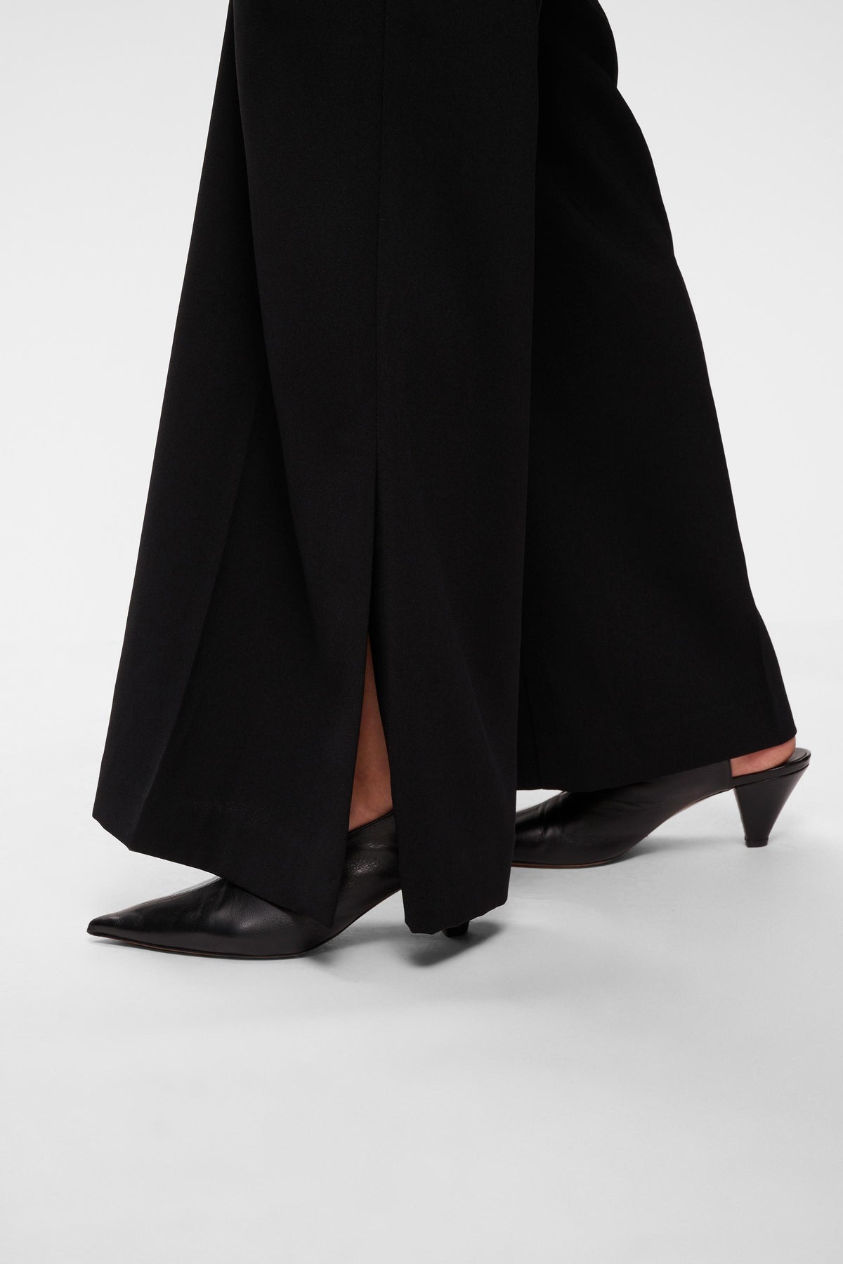 BriezIW Slit Pants Black InWear