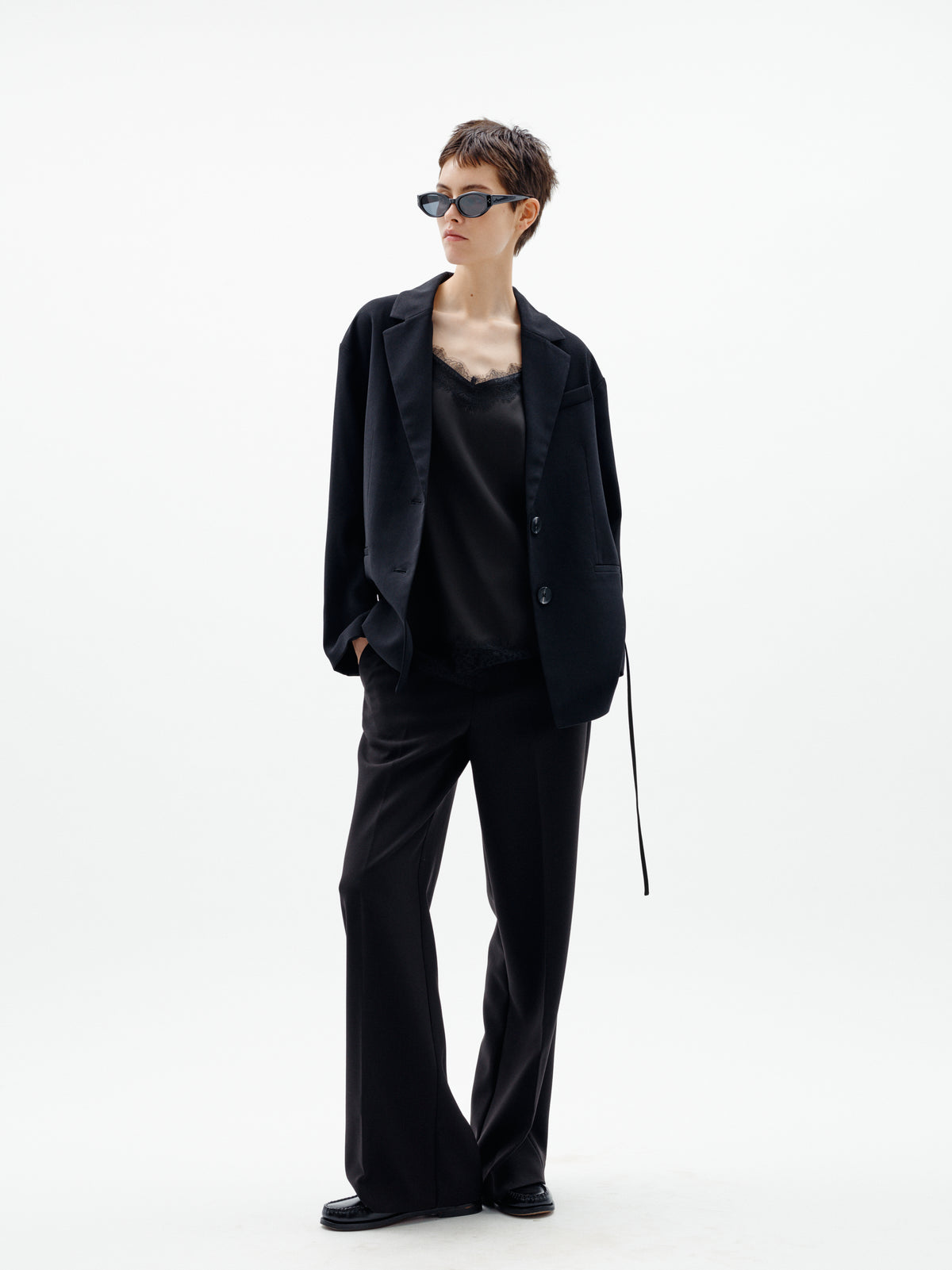 BriezIW Slit Pants Black InWear