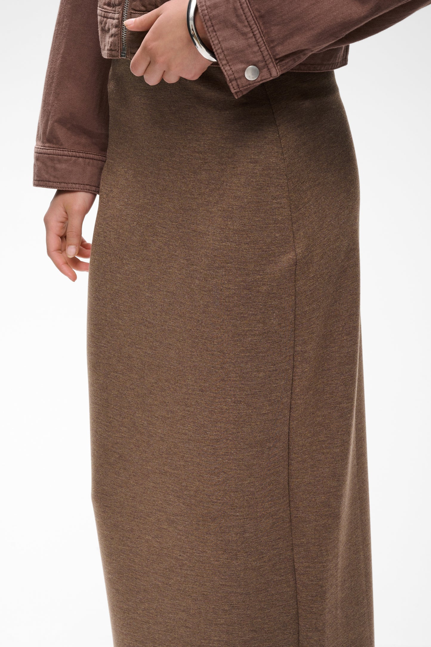 AidaIW Melange Skirt Coffee Quartz Mel InWear