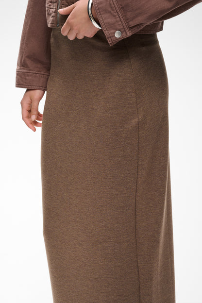 AidaIW Melange Skirt Coffee Quartz Mel InWear