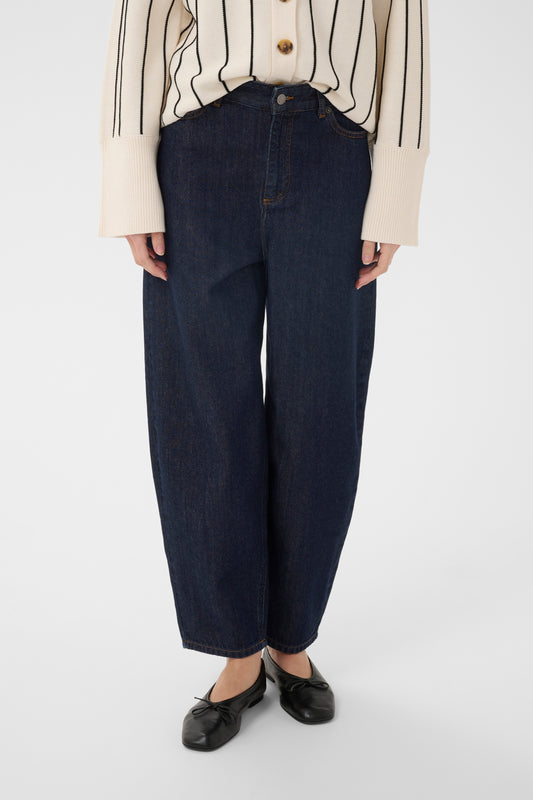 KarfinaIW Barrel Jeans Dark Blue Denim InWear