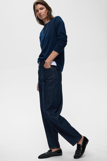 KarfinaIW Barrel Jeans Dark Blue Denim InWear
