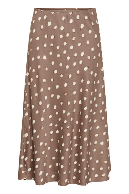 HenriIW Skirt Brown Brush Dot InWear