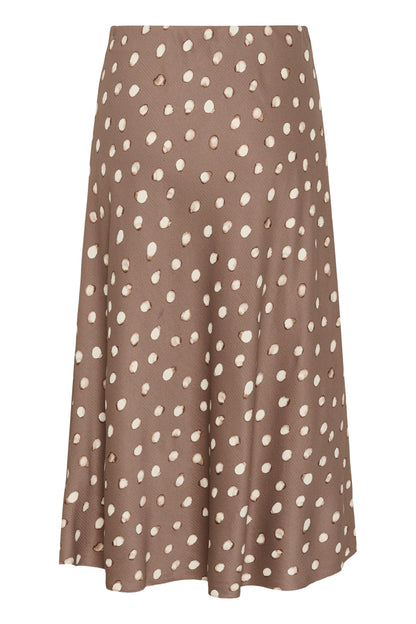HenriIW Skirt Brown Brush Dot InWear