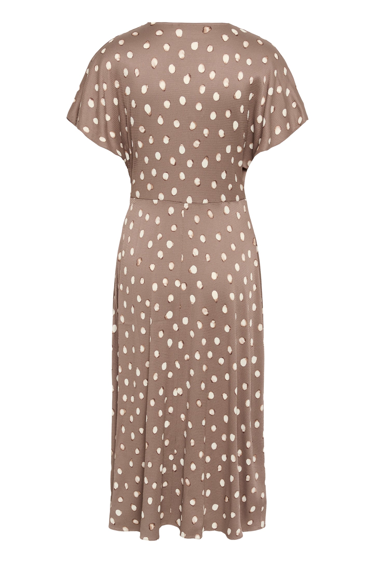 HenriIW Fitted Dress Brown Brush Dot InWear