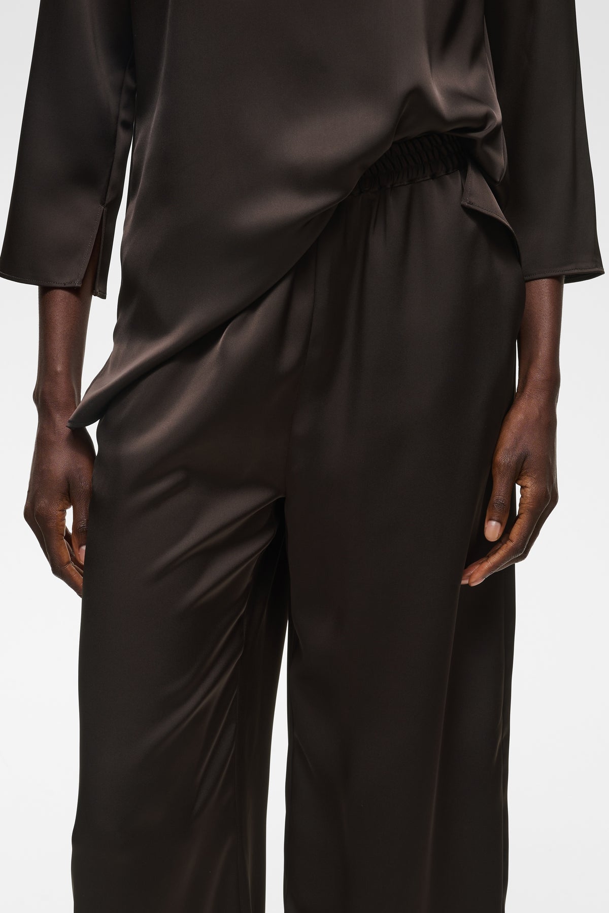 OliveIW Pant Chocolate Brown InWear