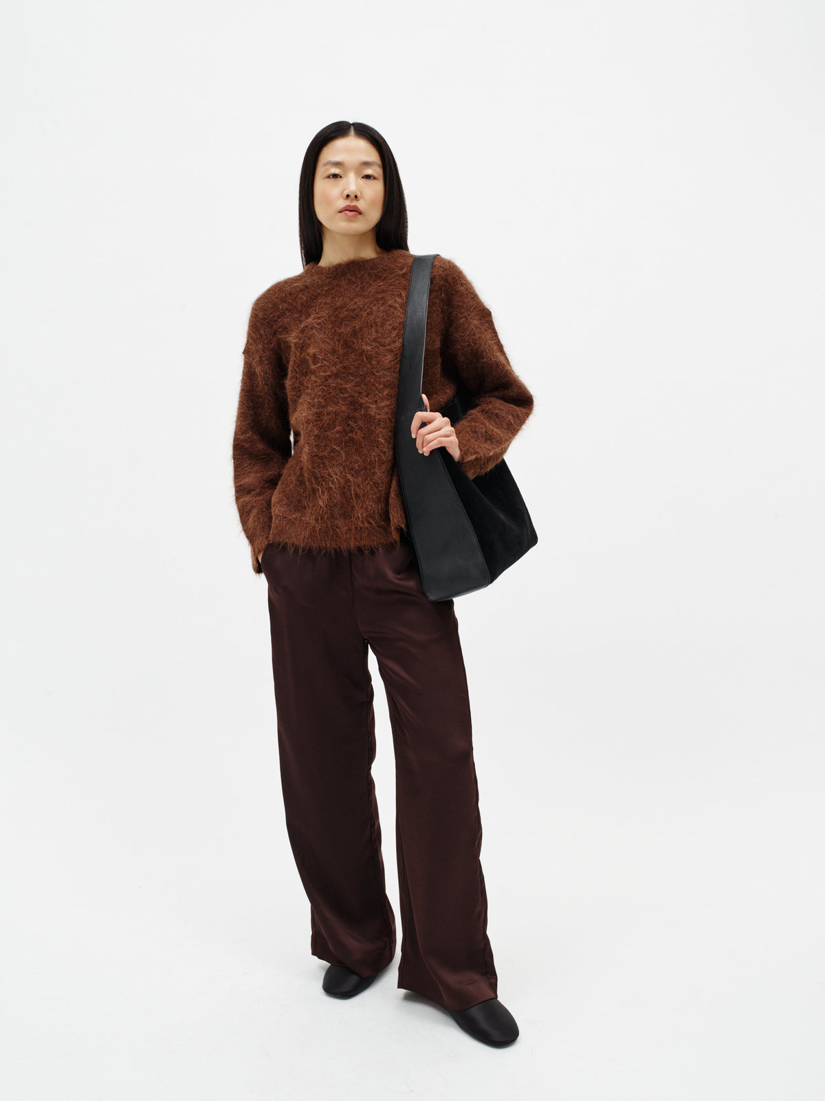 OliveIW Pant Chocolate Brown InWear