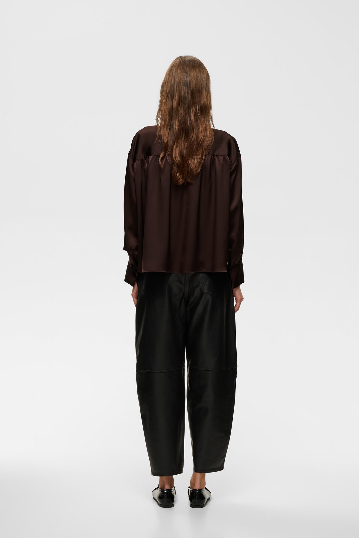OliveIW Dawn Blouse Chocolate Brown InWear