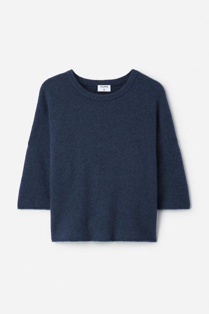 Wool Yak Tee Night Teal Filippa K