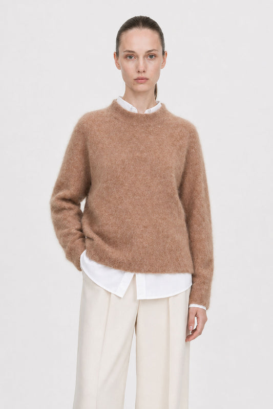 Fluffy Sweater Dark Beige Filippa K