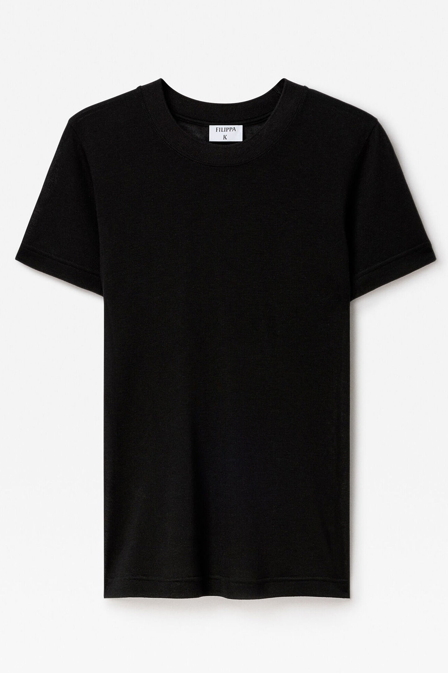 Lyocell Cashmere Tee Black Filippa K