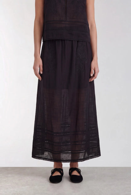 LR-Ryan 2 Skirt Black Levete Room