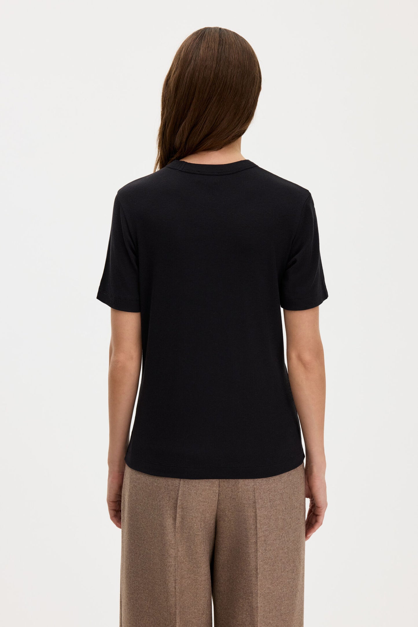 Soft Rib Tee Black Filippa K