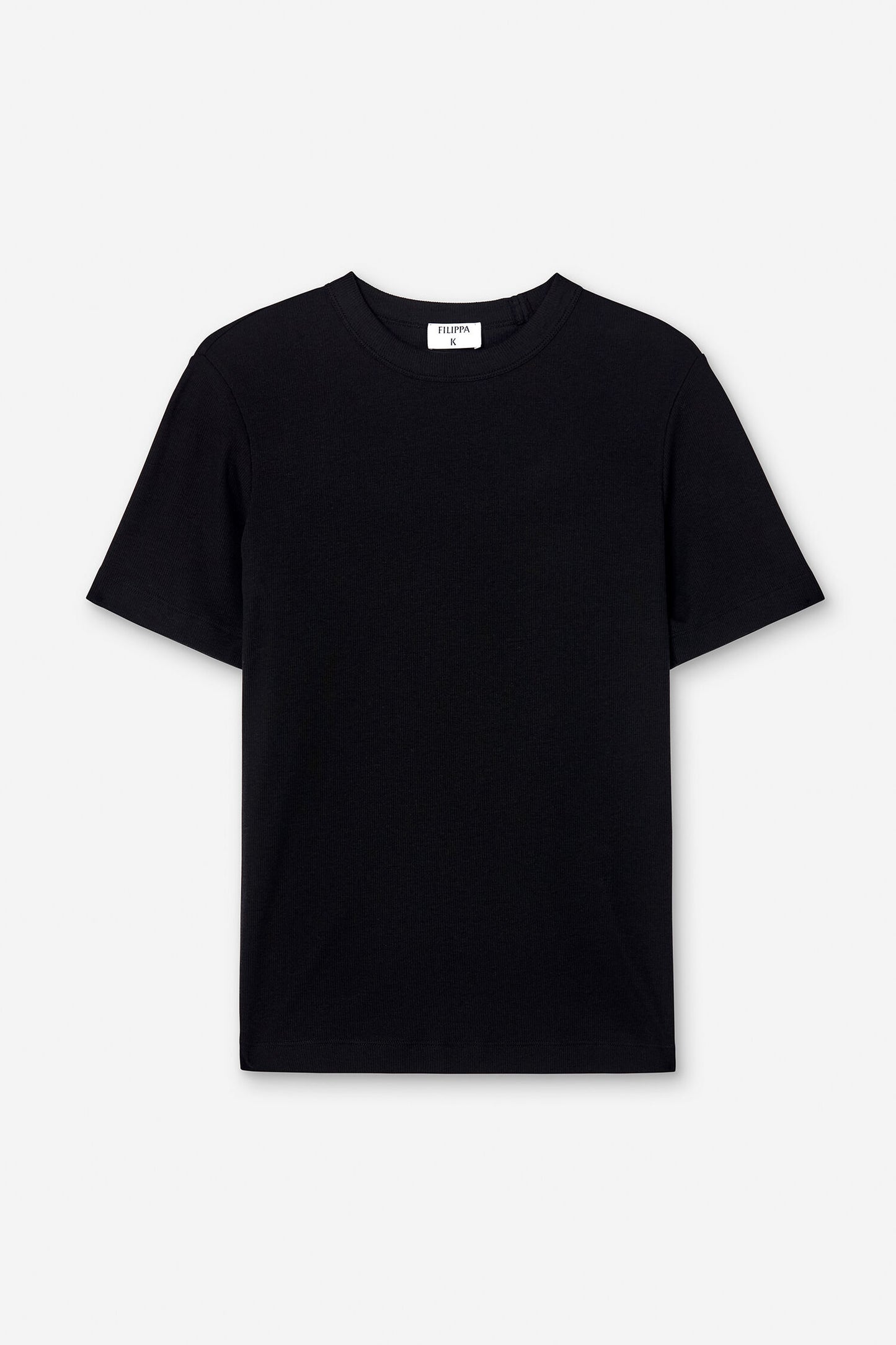 Soft Rib Tee Black Filippa K