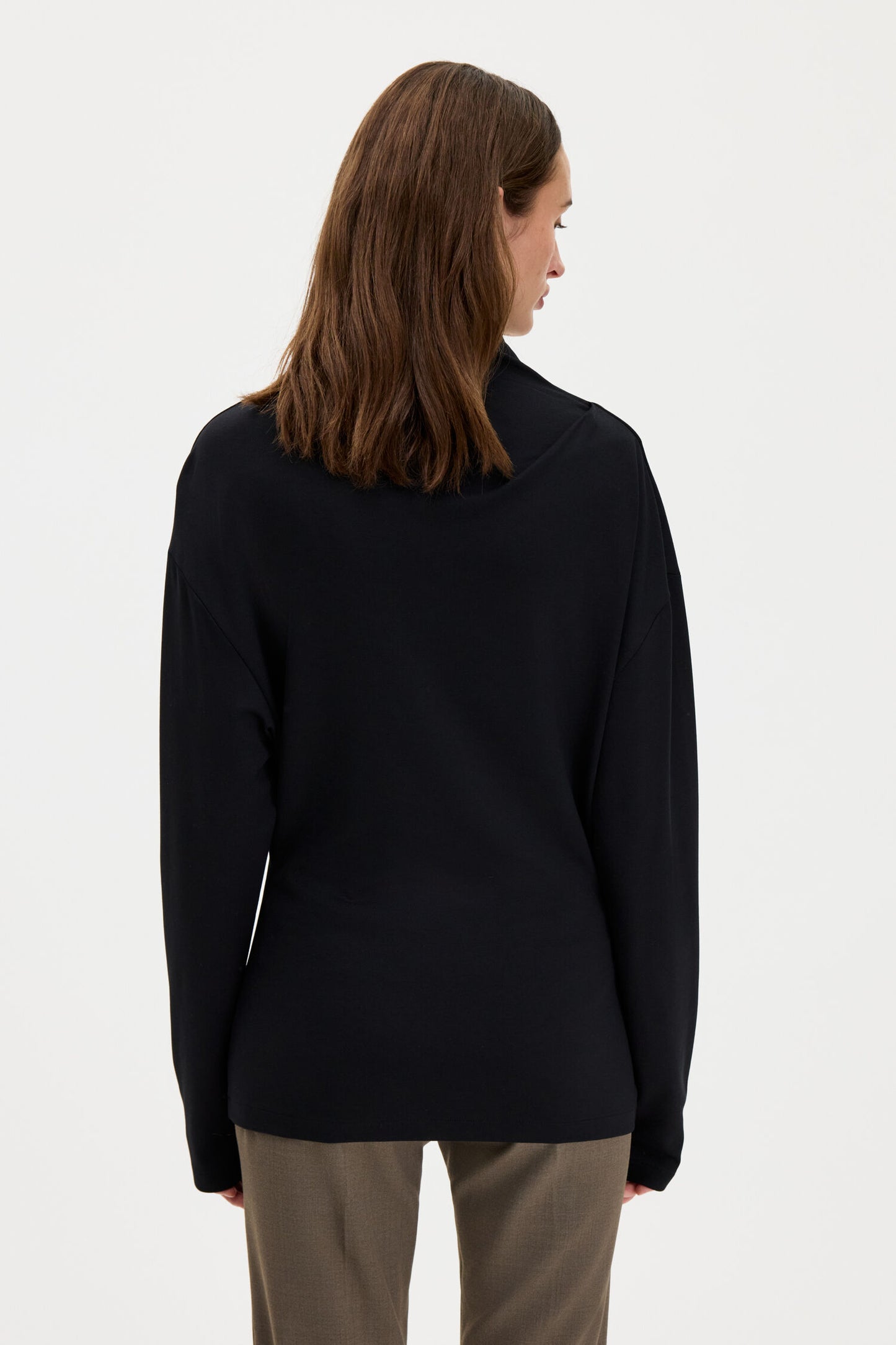 Twisted Neck Top Black Filippa K