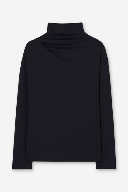 Twisted Neck Top Black Filippa K