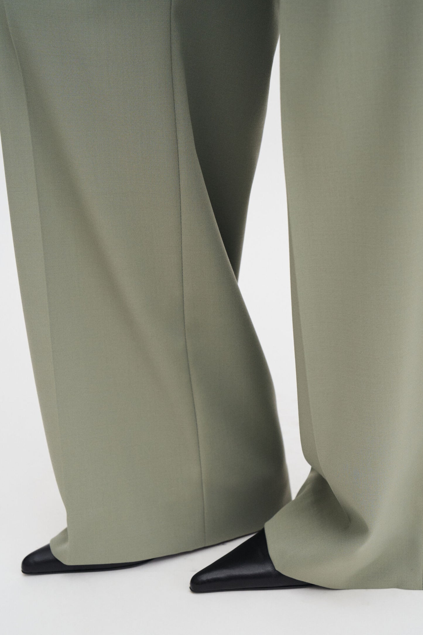 Darcey Wool Trousers Light Green Filippa K