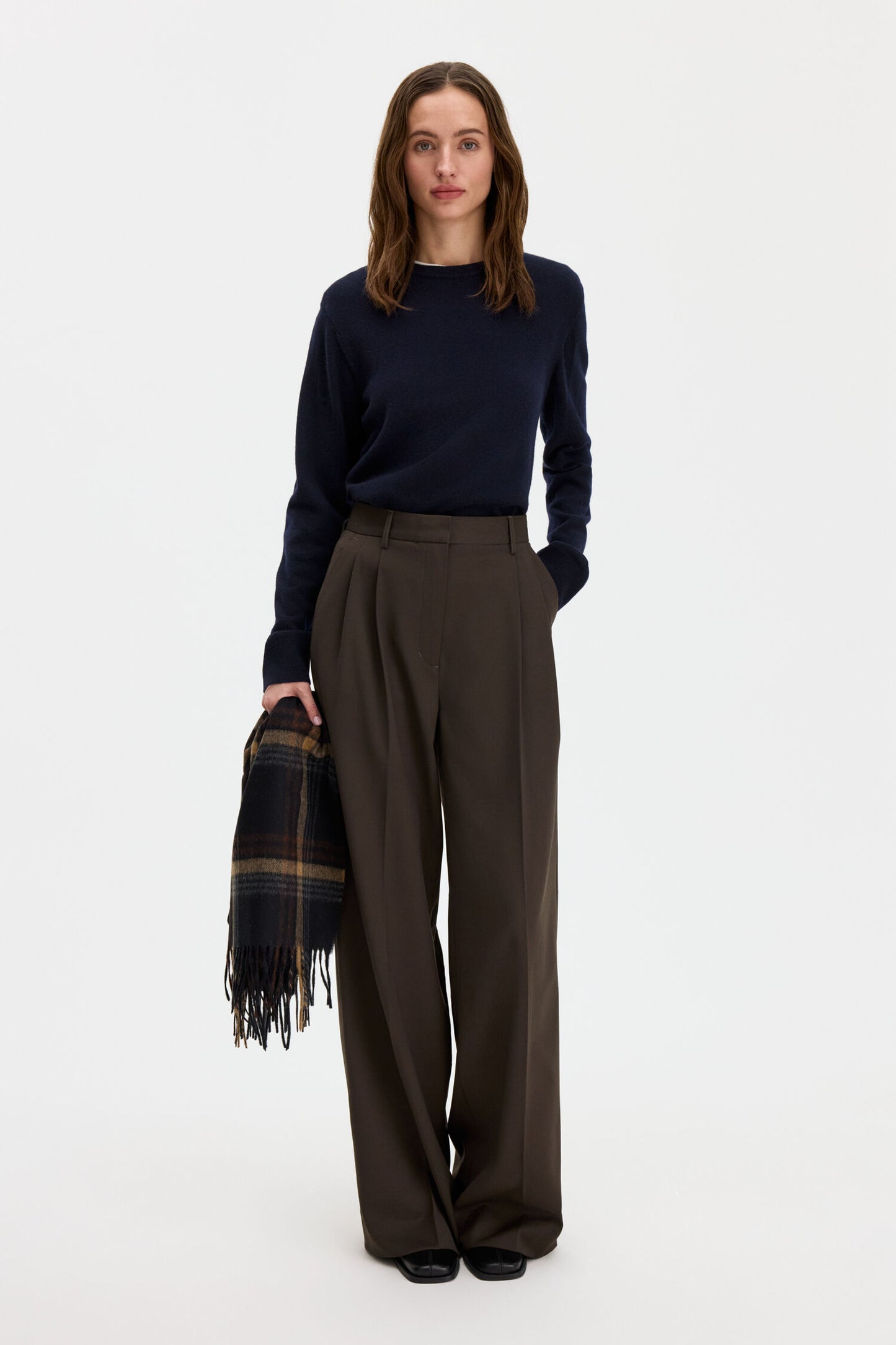 Soft Wool Crewneck Sweater Navy Filippa K