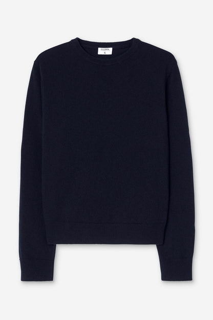 Soft Wool Crewneck Sweater Navy Filippa K