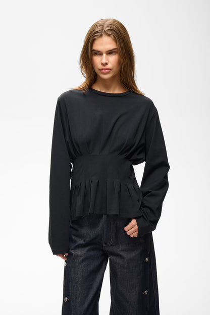Inez LS Tee Black Gestuz