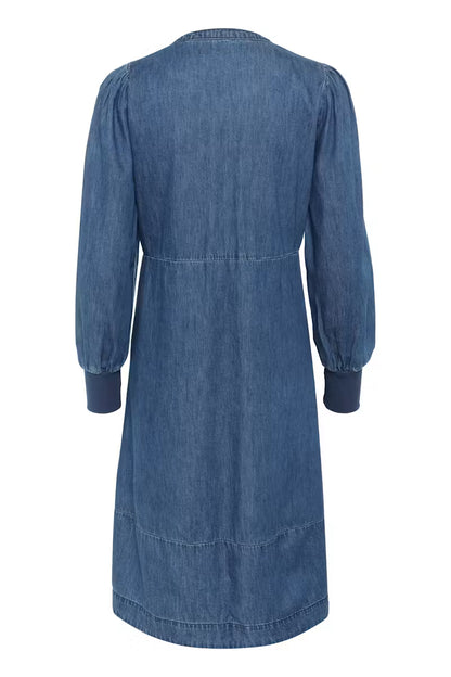 Allura Arpa Rib Dress Dark Blue Wash Culture