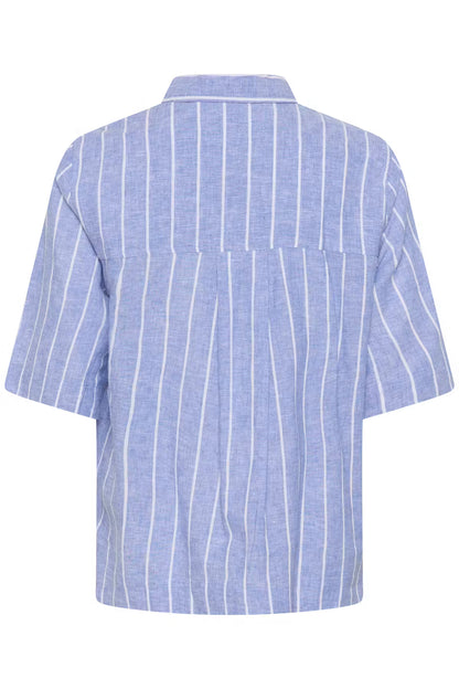 Arletty Shirt Powder Blue/Gardenia Stripe Culture