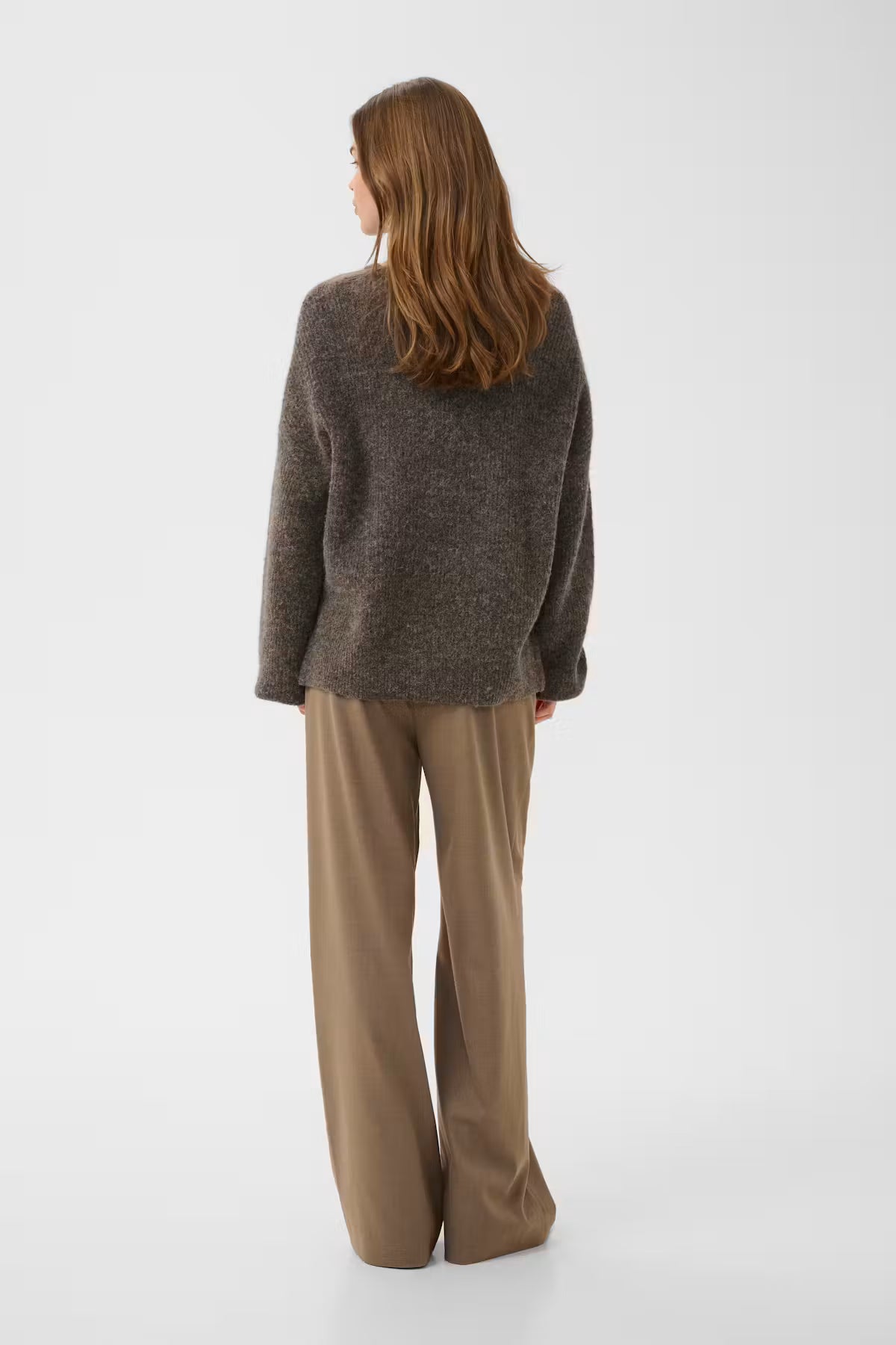 Alpha Pullover Chestnut Melange/Brown Gestuz