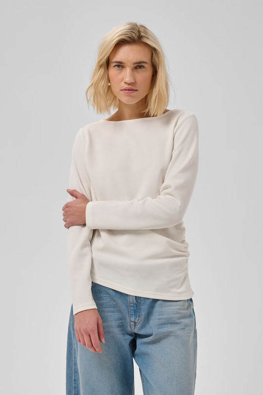 Helle Asymmetric Blouse Snow White My Essential Wardrobe