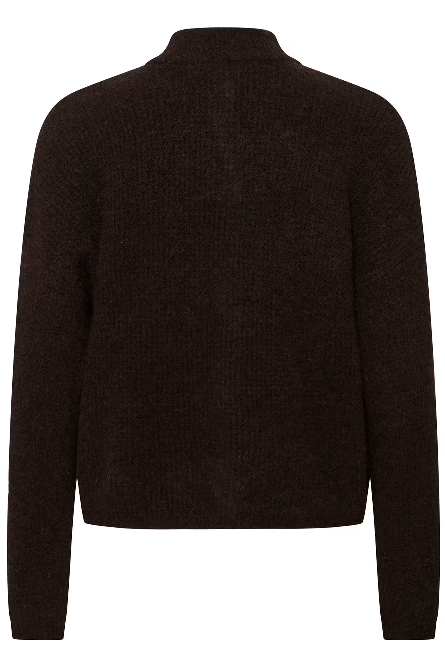 AlphaGZ Short Cardigan Ganache Melange/Brown Gestuz