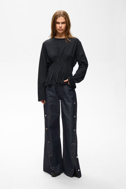 Inez LS Tee Black Gestuz