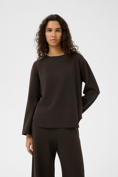 GincentIW Crewneck Sweatshirt Chocolate Brown InWear