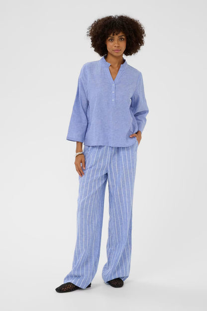 Arletty Blouse Powder Blue Culture