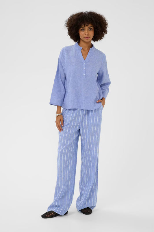 Arletty Blouse Powder Blue Culture