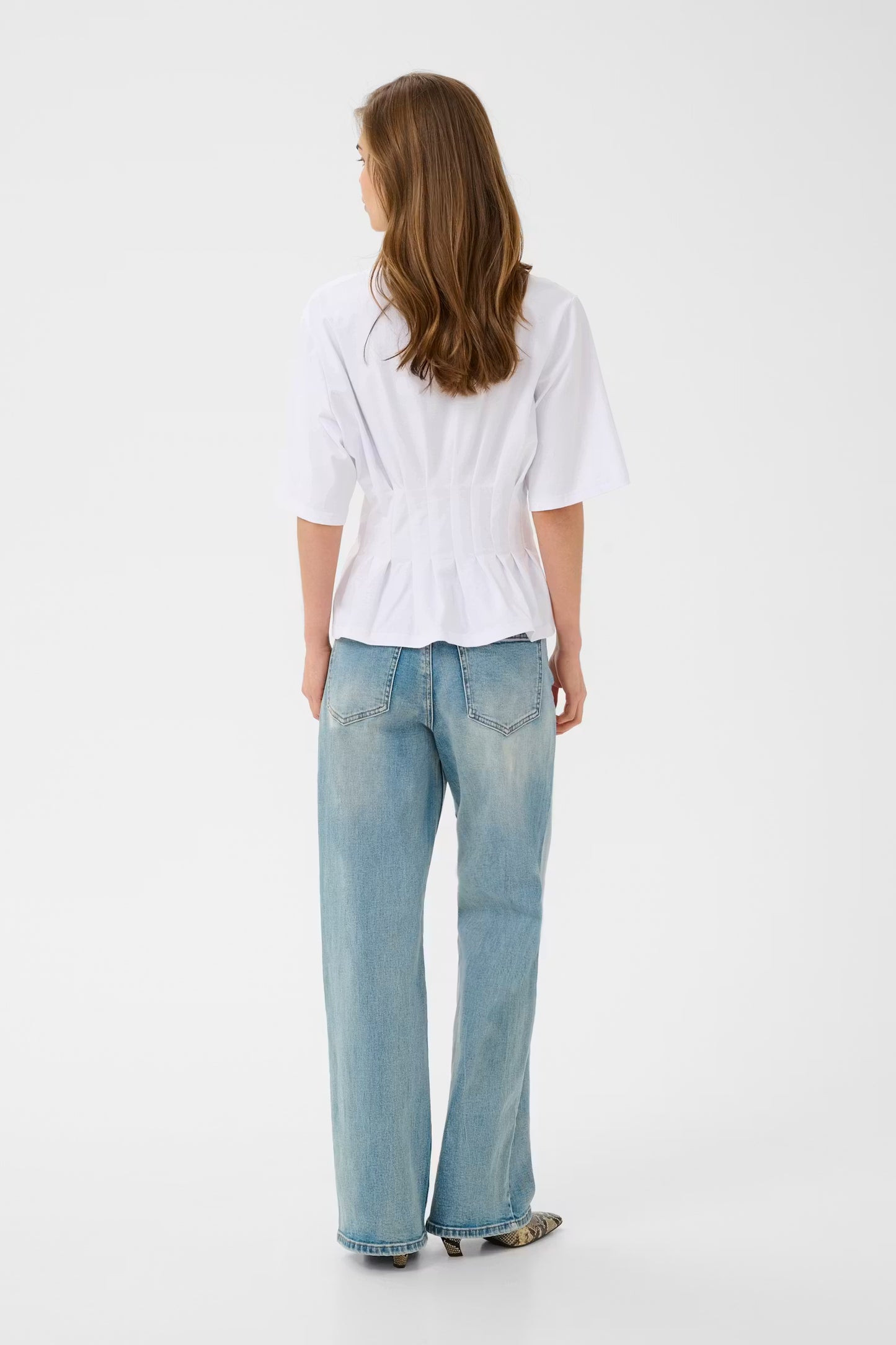 Inez T-shirt Bright White Gestuz