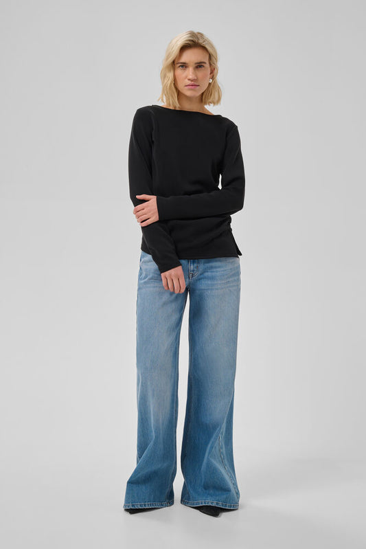 Helle Asymmetric Blouse Black My Essential Wardrobe
