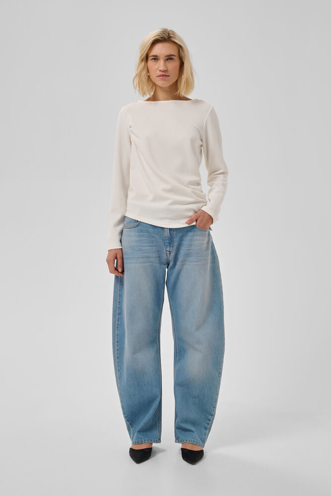 Helle Asymmetric Blouse Snow White My Essential Wardrobe