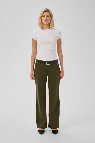 LaraMW 149 Pant Wide Olive Night My Essential Wardrobe