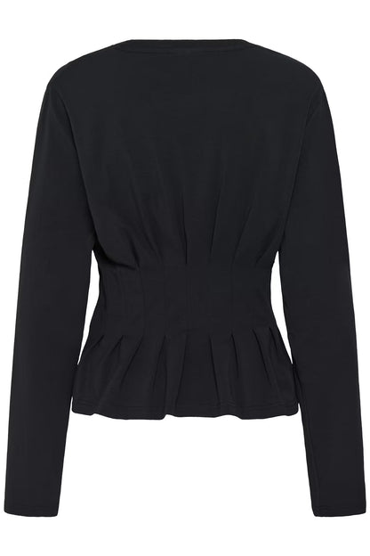 Inez LS Tee Black Gestuz