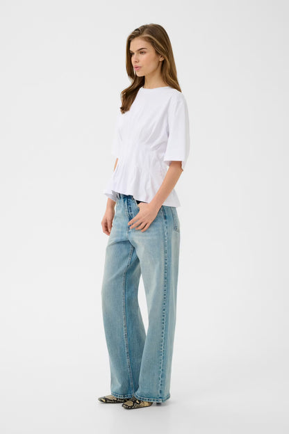 Inez T-shirt Bright White Gestuz