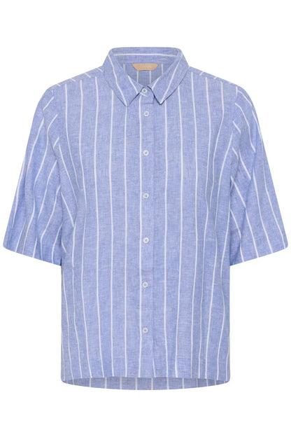 Arletty Shirt Powder Blue/Gardenia Stripe Culture