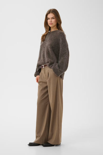 Alpha Pullover Chestnut Melange/Brown Gestuz