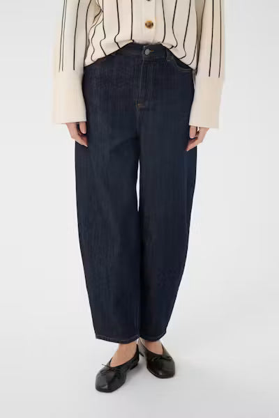 KarfinaIW Barrel Jeans Dark Blue Denim InWear