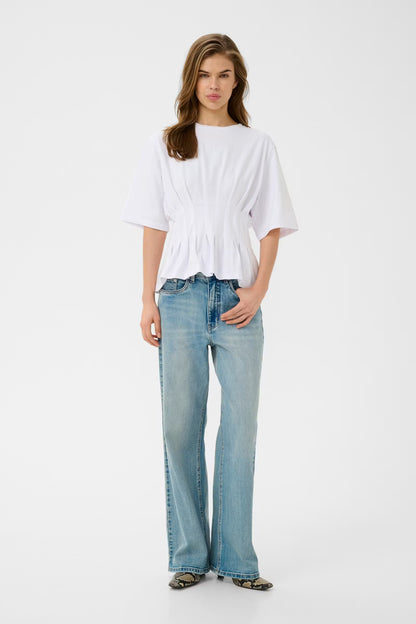 Inez T-shirt Bright White Gestuz